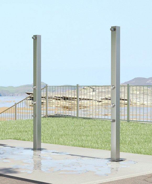 Rainware Outdoor Shower - Beach Solo 5003 Single Shower & Footwash - Time Flow Rainware Outdoor Shower - Beach Solo 5003 Single Shower & Footwash - Time Flow
